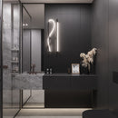 Black 12x36 Matte Fluted Ceramic Large Format Tile (4 pack, 11.63 sq ft/case)