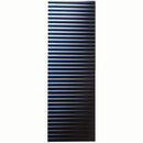 Black 12x36 Matte Fluted Ceramic Large Format Tile (4 pack, 11.63 sq ft/case) - Sample
