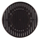 Aluminum 44-in Round Propane Fire Table with Beads, Covers and Lid