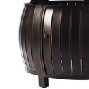 Aluminum 44-in Round Propane Fire Table with Beads, Covers and Lid