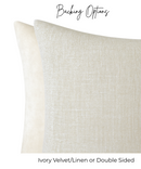 Vanderbilt Velvet Pillow Cover in Marine Blue, Schumacher Textiles