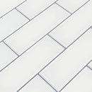 MSI Ice White Glass Subway Tile 3"x9"