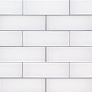 MSI Ice White Glass Subway Tile 3"x9"