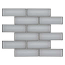MSI Ice Bevel Subway Glass Mosaic Tile 11.73"x11.73"
