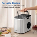 Ice Maker Countertop with Self-Cleaning for Home Kitchen Office Party by LJGDeals