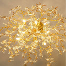 Idyllic Glass Leaves Chandelier
