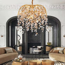 Idyllic Glass Leaves Chandelier