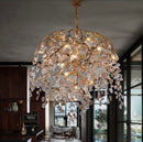 Idyllic Glass Leaves Chandelier