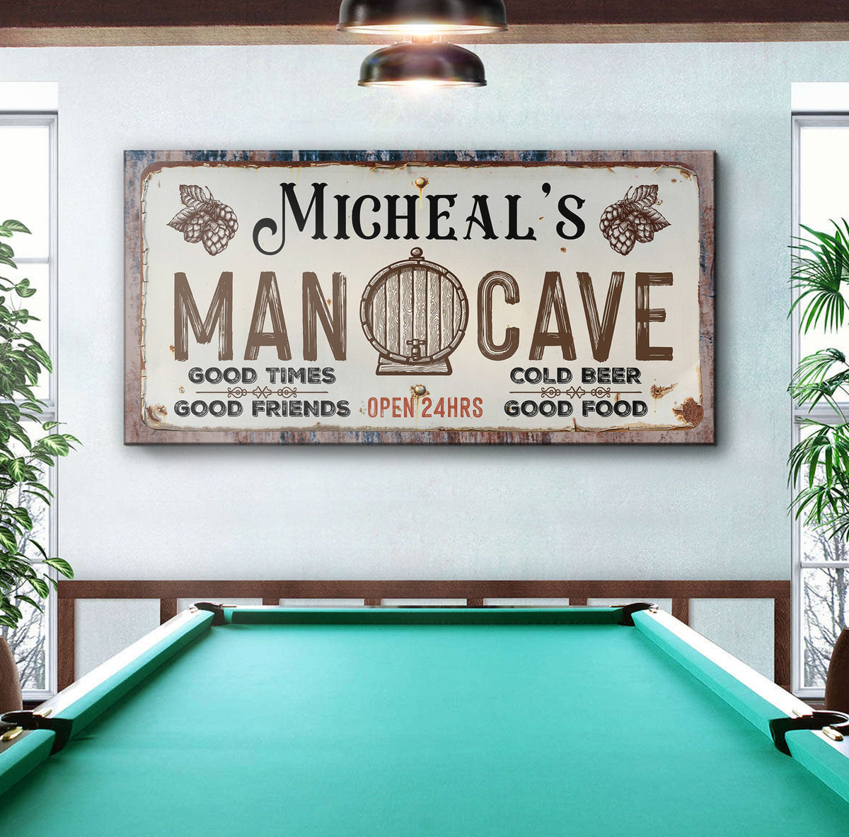 Man Cave Sign III, photo 2 of 8