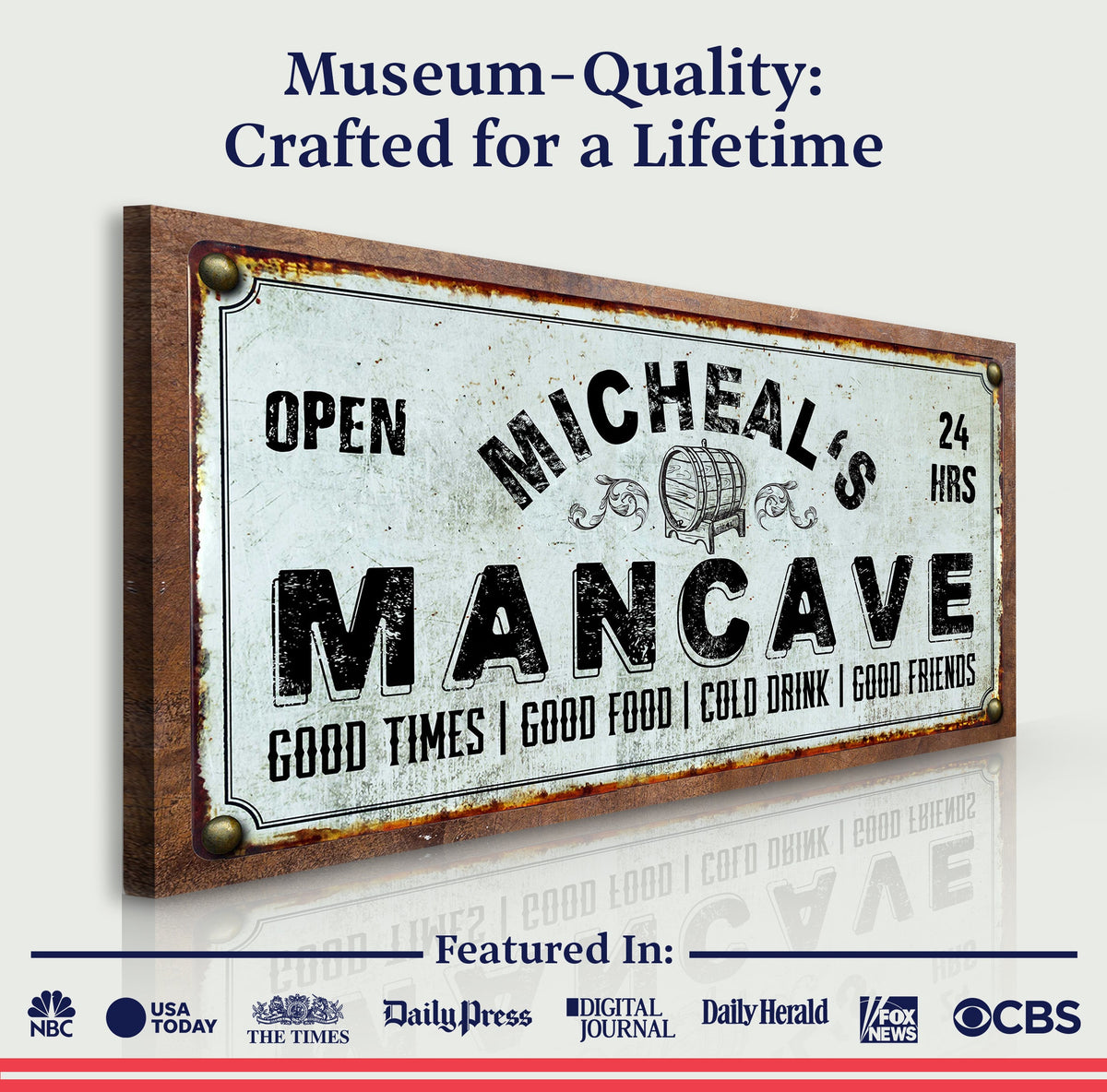 Man Cave Sign, photo 3 of 10