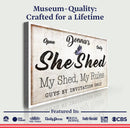 Personalized She Shed Sign XIX