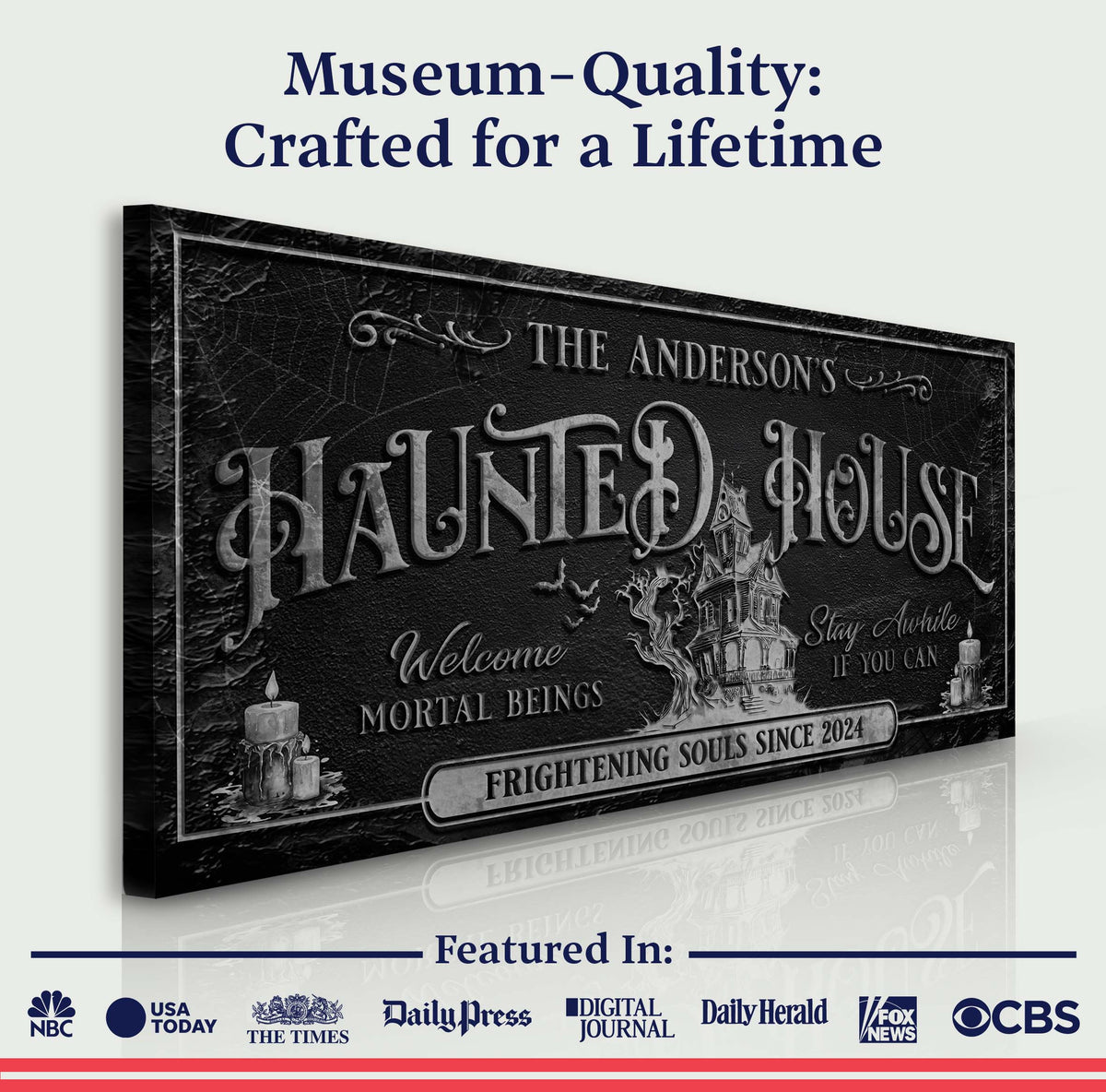 Personalized Haunted House Sign, photo 4 of 8