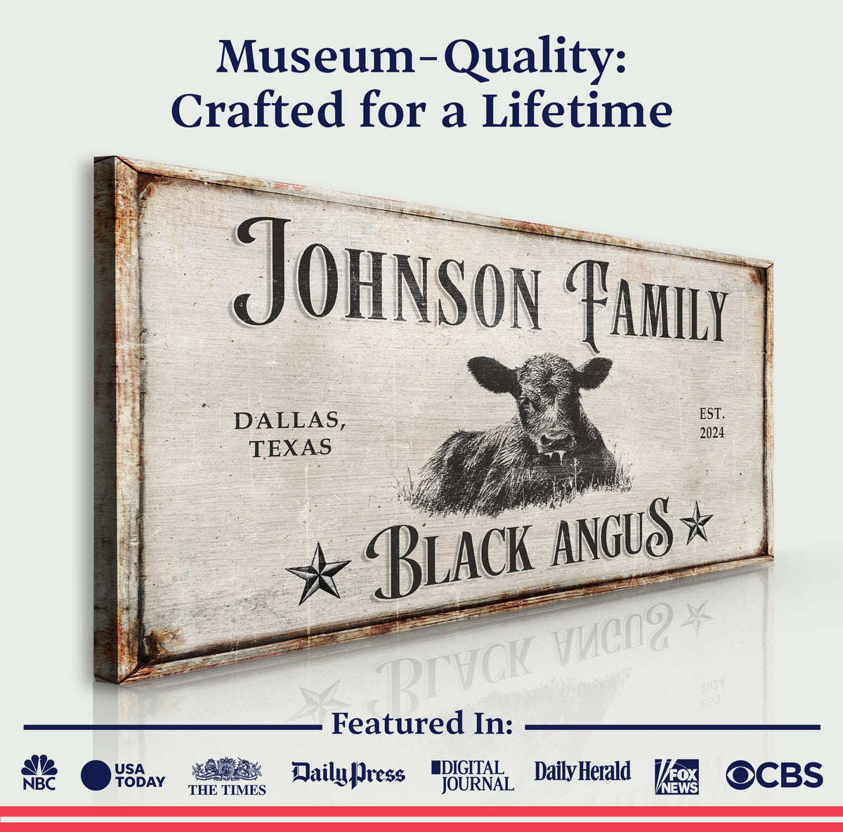 Black Angus Cattle Sign, photo 4 of 8
