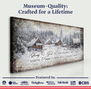 Vintage Christmas Village Luke 2:14 Scripture Sign