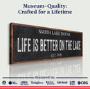 Life Is Better On The Lake Sign III