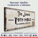 19th Hole Golf Personalized Sign