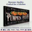 Personalized Pumpkin Patch Sign IX