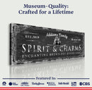 Black Cat’s Spirits & Charms Bar Halloween Sign