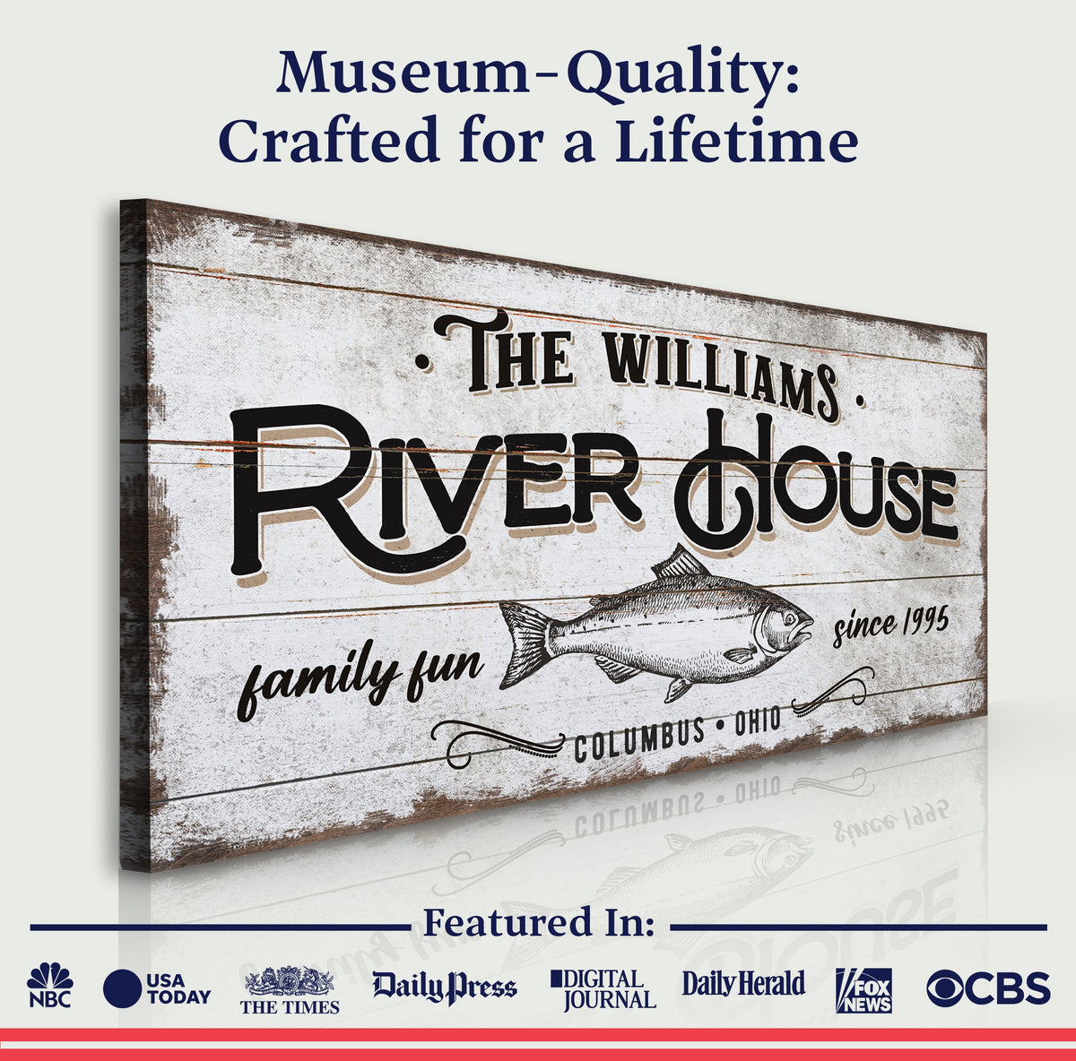 Personalized River House Sign, photo 4 of 8