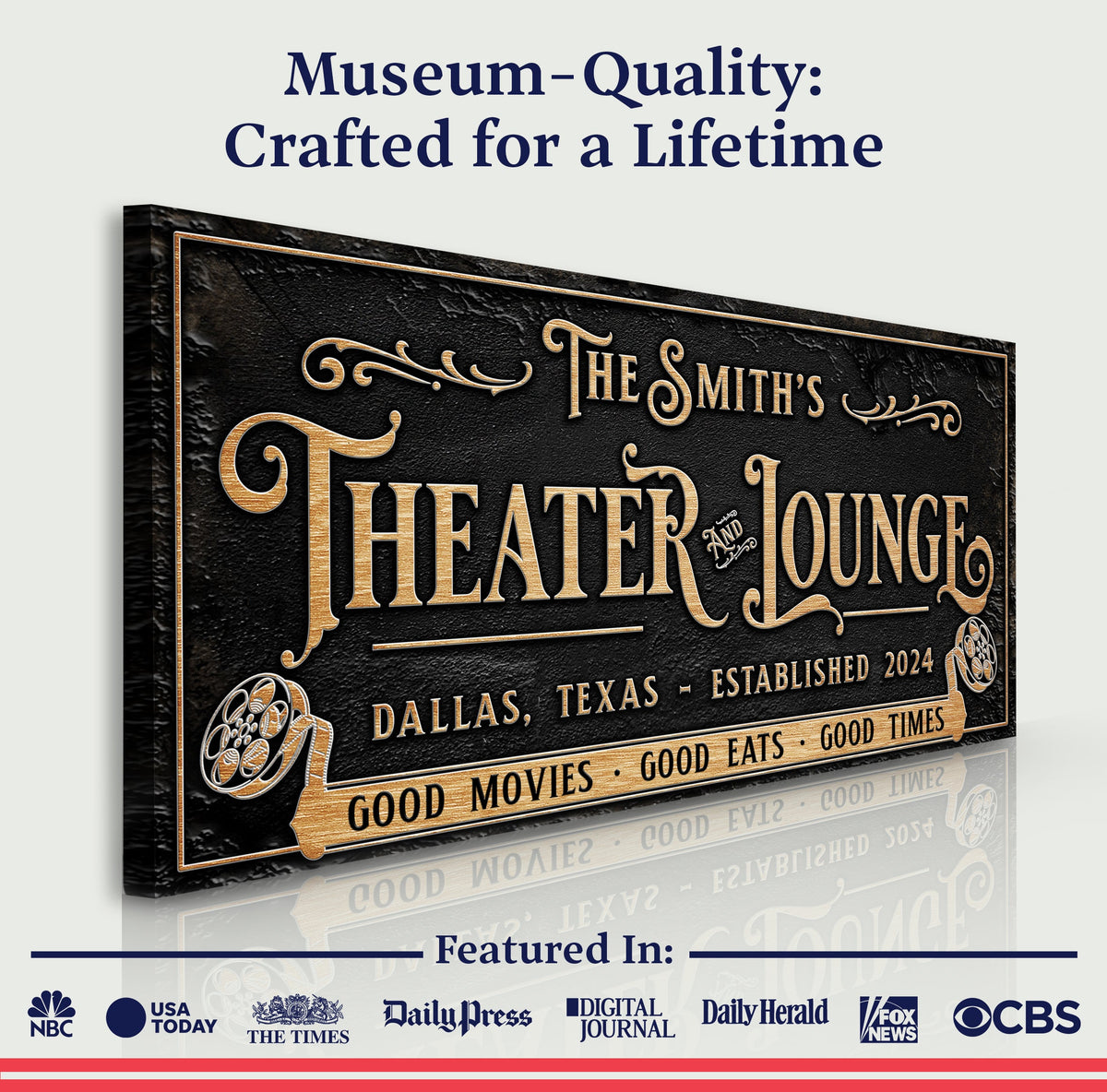 Personalized Theater Sign II, photo 4 of 8