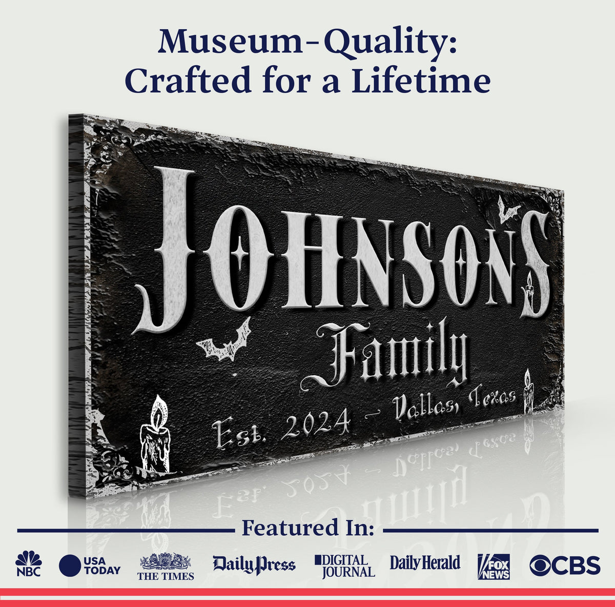Personalized Gothic Sign V, photo 4 of 8
