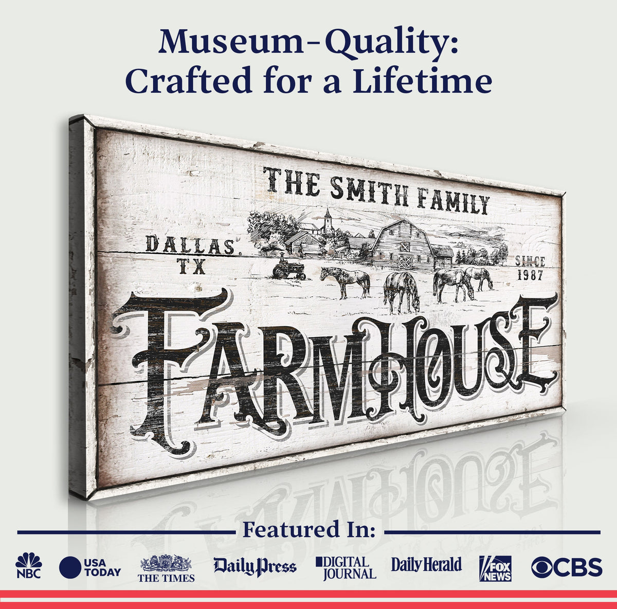 Personalized Farmhouse Sign IV, photo 4 of 8