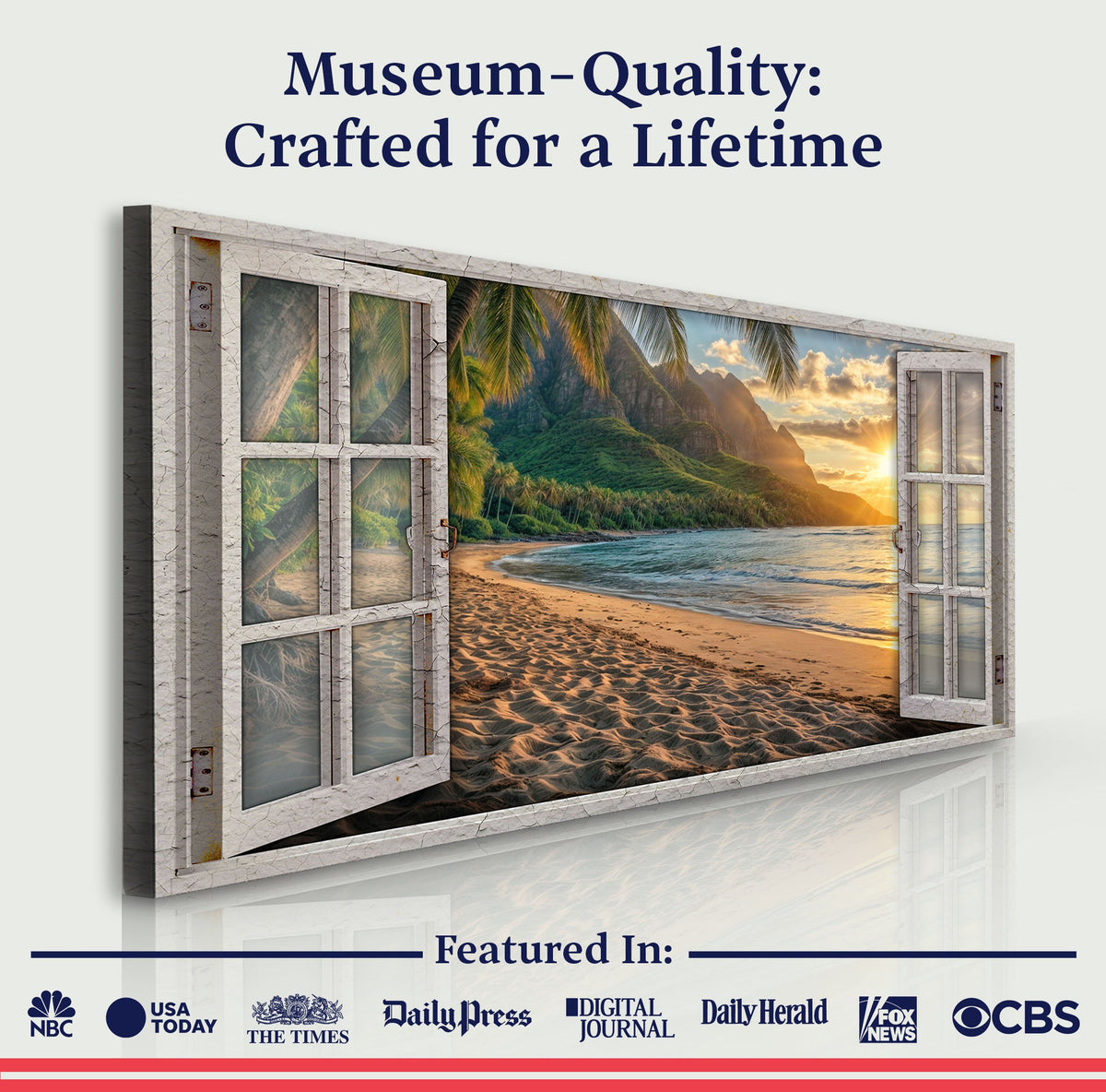 Beachfront Dreams Window Scenery Wall Art, photo 4 of 8