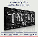 Haunted Graveyard Tavern Halloween Sign II