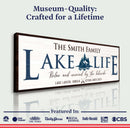 Personalized Lake Life Sign