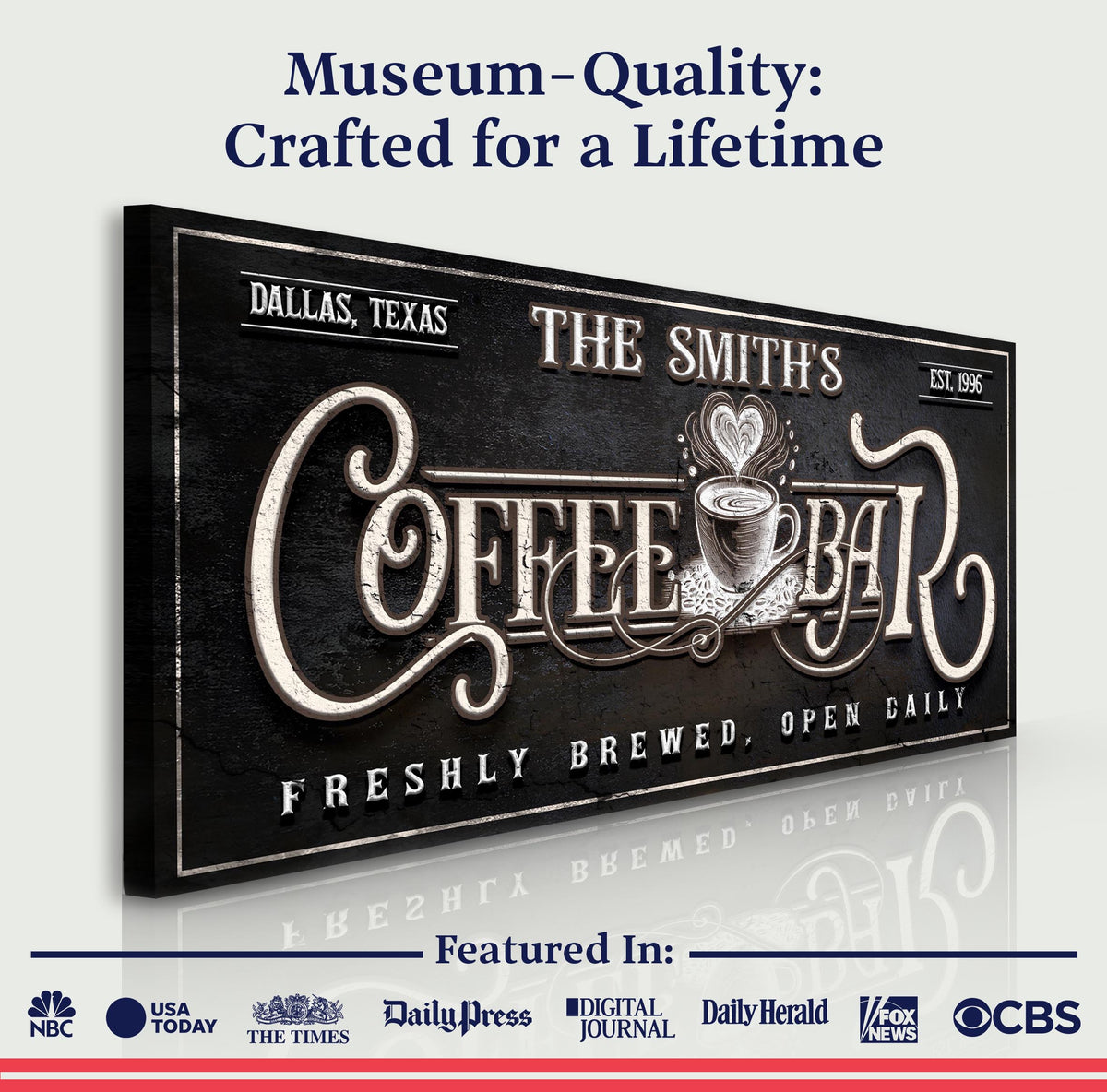 Personalized Coffee Bar Sign, photo 6 of 8