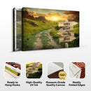 Winding Road Family Names Sign