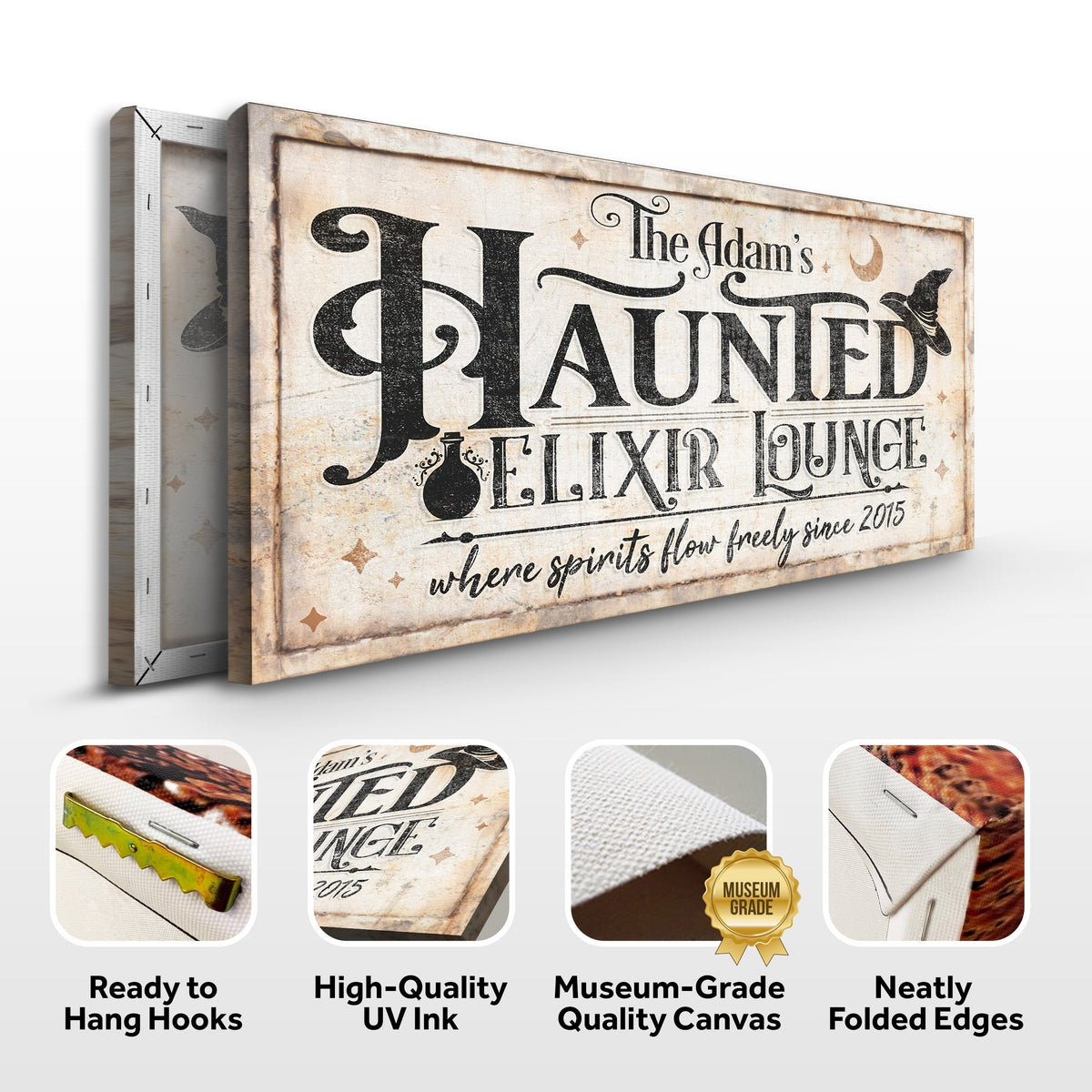 The Haunted Elixir Lounge Halloween Sign II, photo 6 of 8