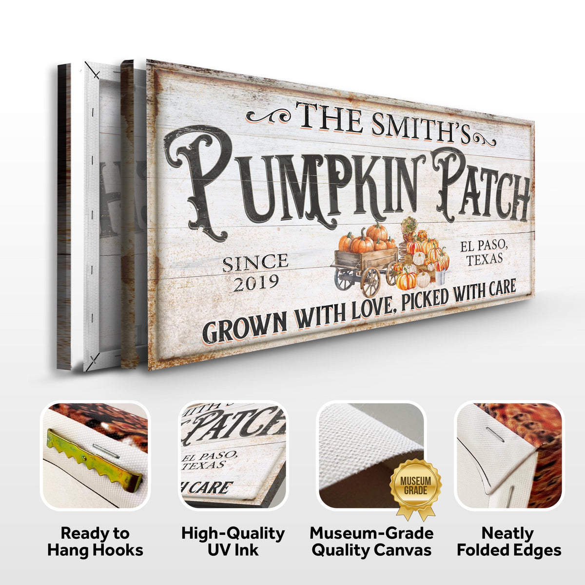 Personalized Pumpkin Patch Sign VII, photo 6 of 8