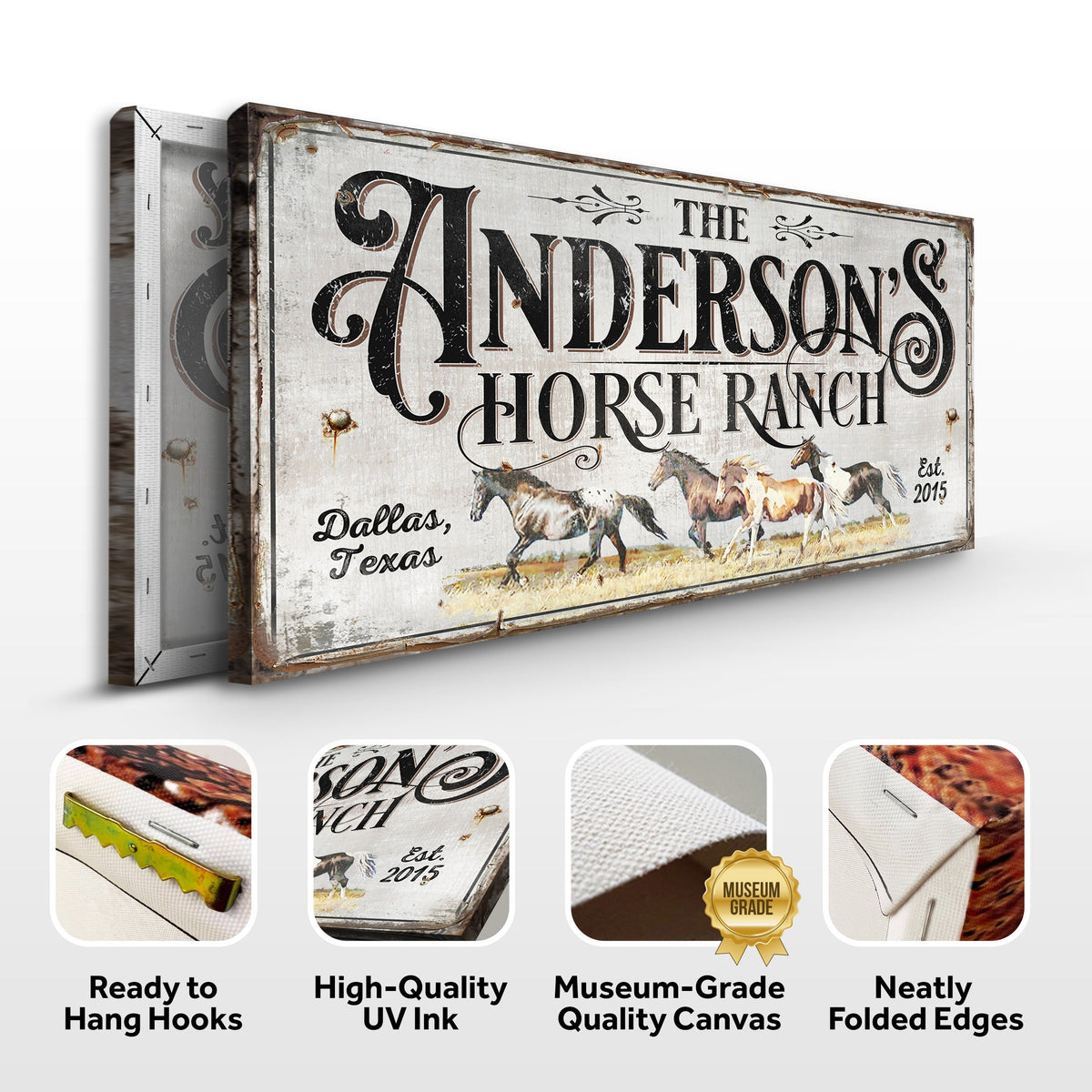 Personalized Horse Ranch Sign II, photo 6 of 8