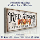 Red Angus Sign II by Tailored Canvases