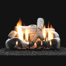 American Hearth Empire Birch Ceramic Fiber Ventless Gas Log Set
