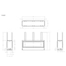 American Hearth Empire Boulevard See-Through 48" Vent-Free Fireplace
