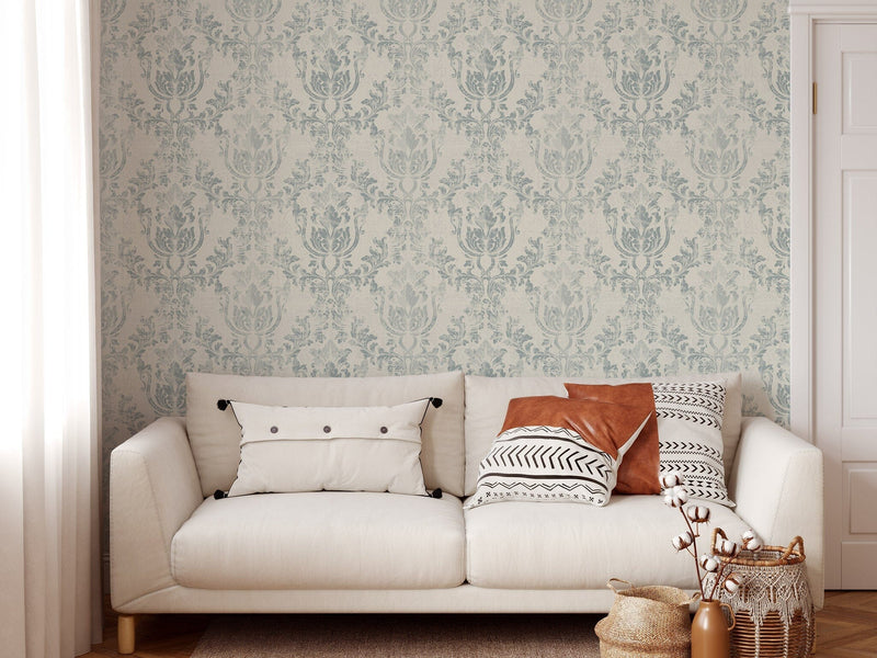 Vintage Damask Wallpaper