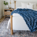 PATTERNED FAUX FUR THROW BLANKETS by Saranoni