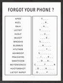 Funny bathroom word game
