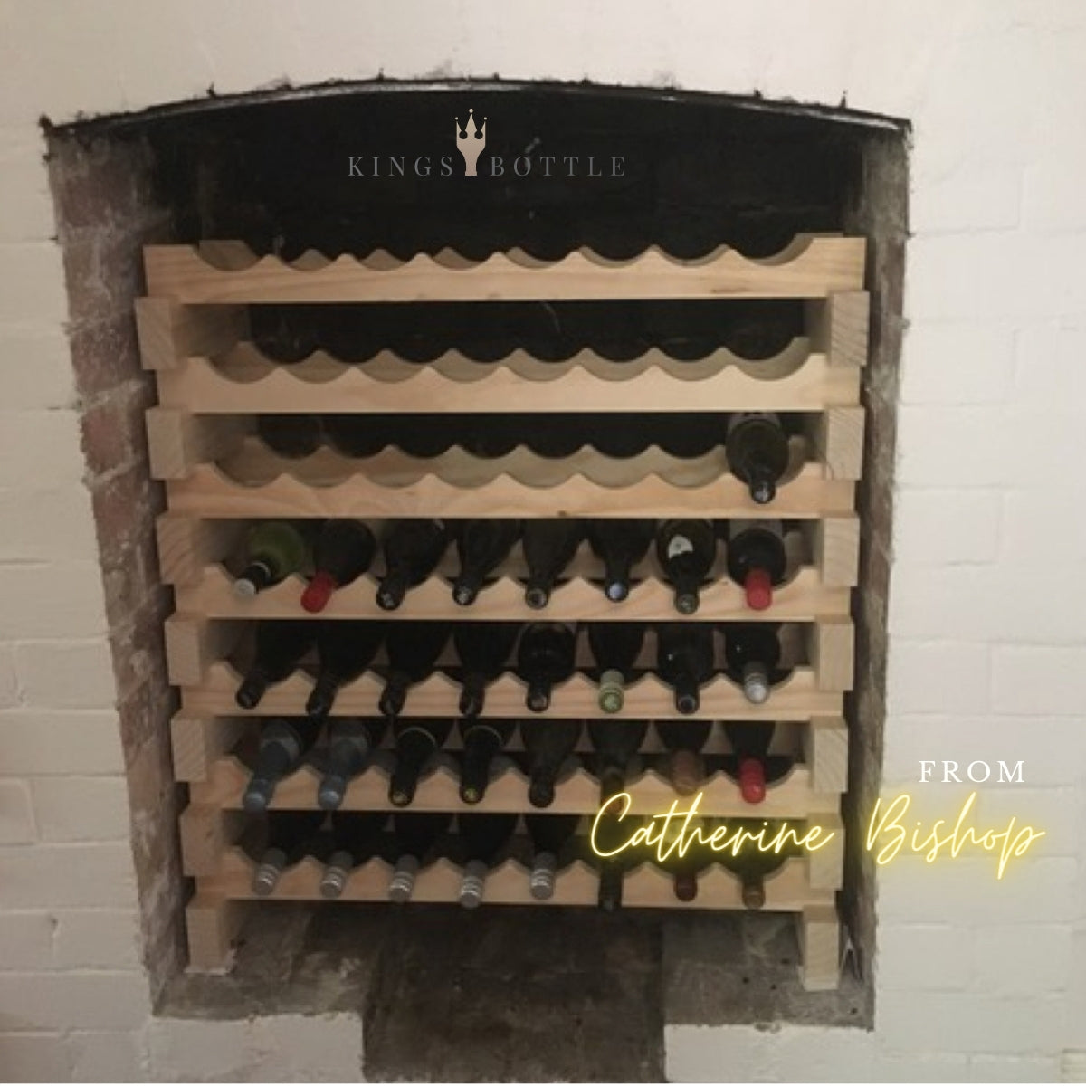 Individual Layers Modular Wine Racks, installed in a room
