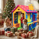 Indoor Cottage Playset with Roof and Chimney for Creative Play by LJGDeals