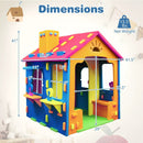 Indoor Cottage Playset with Roof and Chimney for Creative Play by LJGDeals