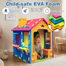 Indoor Cottage Playset with Roof and Chimney for Creative Play by LJGDeals