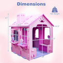 Indoor Cottage Playset with Roof and Chimney for Creative Play by LJGDeals