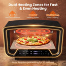 Electric Pizza Oven for 12" Pizzas with 8 Presets by LJGDeals
