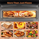 Electric Pizza Oven for 12" Pizzas with 8 Presets by LJGDeals
