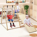 5-in-1 Indoor Jungle Gym Foldable Climber Playset with Fun Slide and Adjustable Swing by LJGDeals