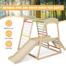 6-in-1 Indoor Jungle Gym Kids Wooden Playground with Monkey Bars by LJGDeals