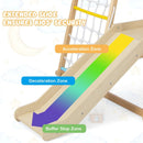6-in-1 Indoor Jungle Gym Kids Wooden Playground with Monkey Bars by LJGDeals